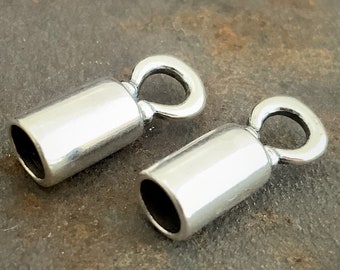 Sterling Silver End Caps - Four Sizes