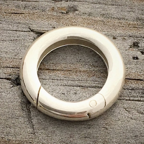 Sterling Silver Clasp Hinged Ring