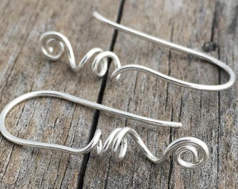 Sterling Silver Handmade Artisan Ear Wire