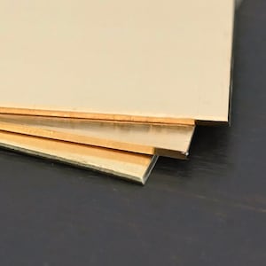 Nu Gold Juweliere Messing Blatt 3 &quot;x 3&quot;
