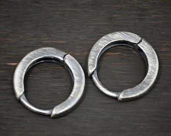 Sterling Silver Huggie Hoop Earring