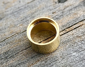 Engastes de tubo de oro de 18 quilates: varios tamaños