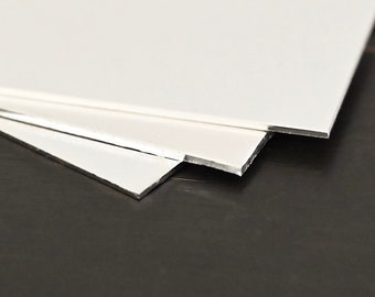 Lámina de plata esterlina de 2 x 2 pulgadas - Múltiples calibres