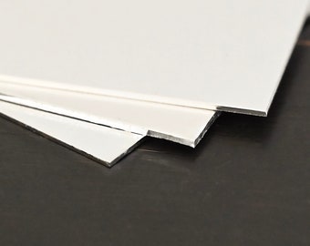 Lámina de plata de ley de 3" x 3"