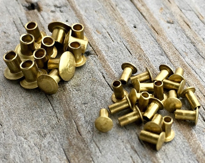 Brass Rivets for EZ Riveter 1/8 Inch Two Sizes Savannah Etsy Australia