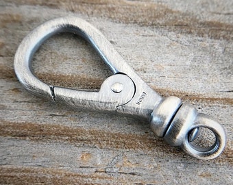 Sterling Silver Lobster Claw Swivel Push Clasp