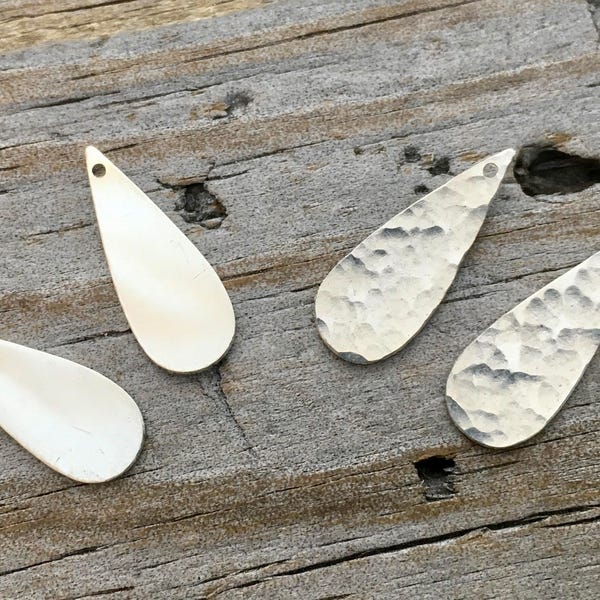 Sterling Silver Teardrop - 24ga.