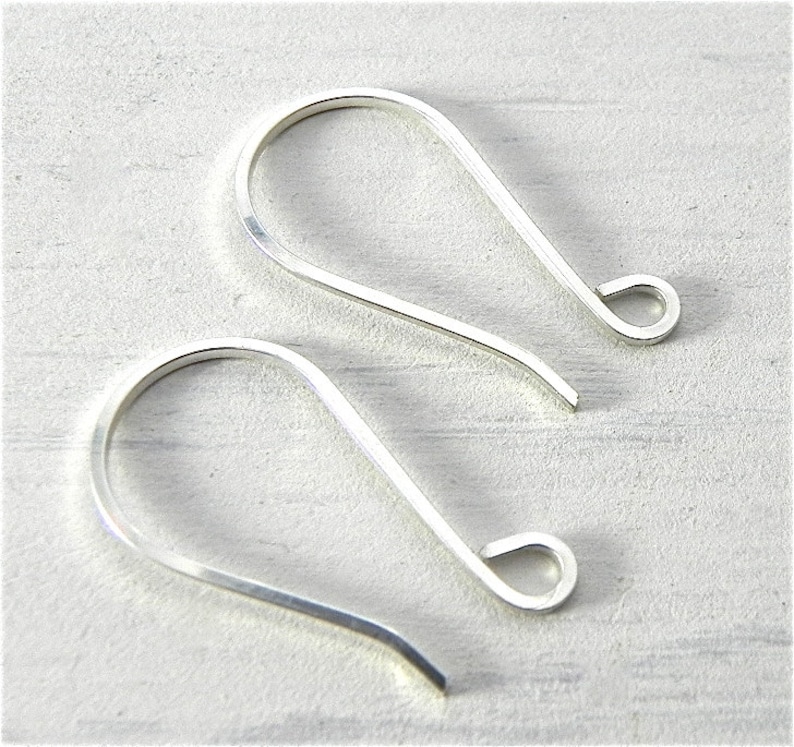 Sterling Silver Ear Wires Different Shapes image 1