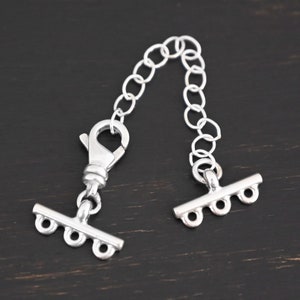 Myles - Sterling Silver Multistrand Clasp