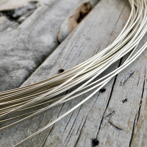 10 Ft Sterling Silver Wire 26 GA Sterling Silver Round Half Etsy