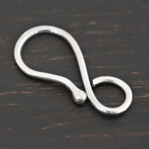 Hendrix - Sterling Silver S Hook Clasp 1 inch 14 gauge