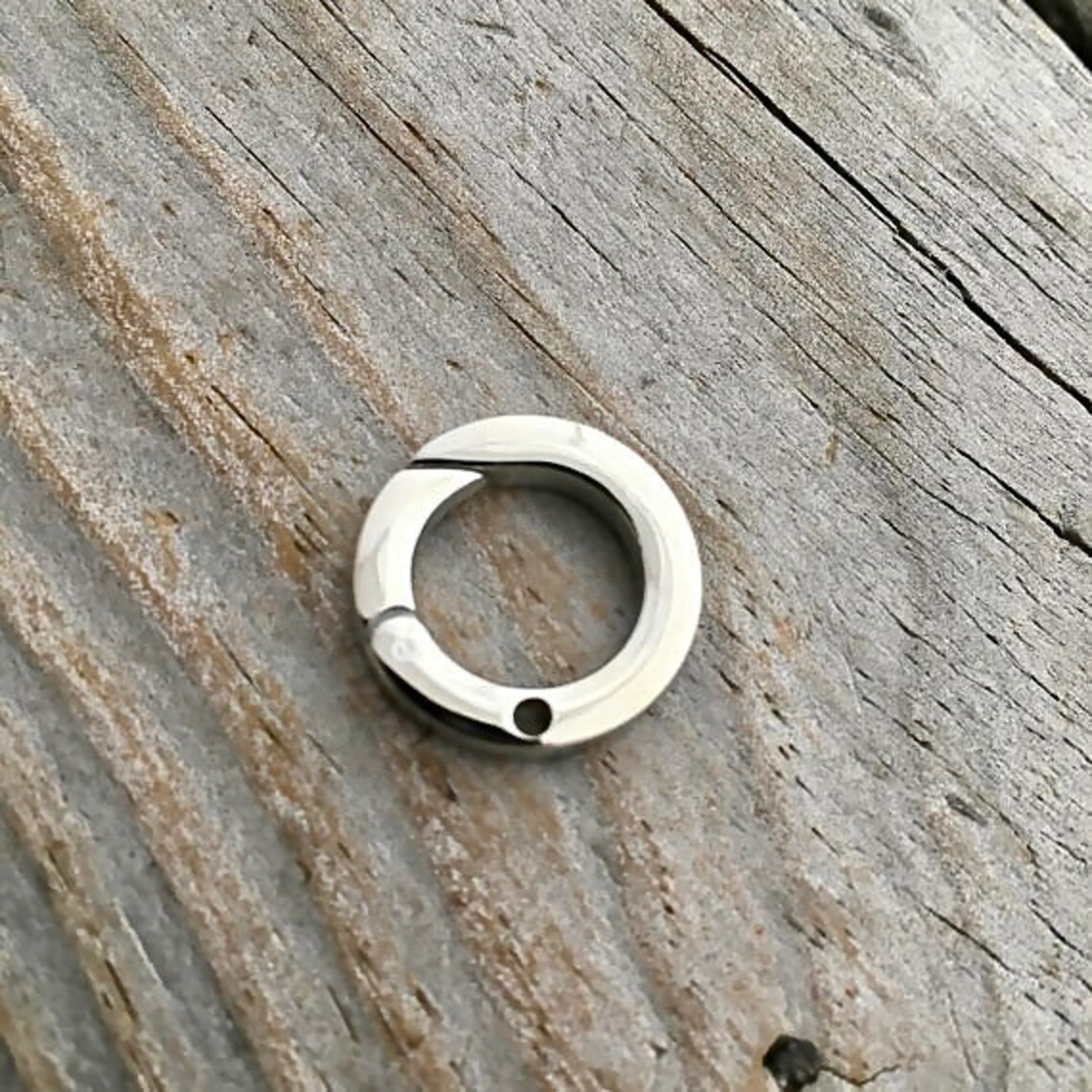 Hinged Ring Clasp Push Clasp Stainless Steel 18mm Jewelry Etsy