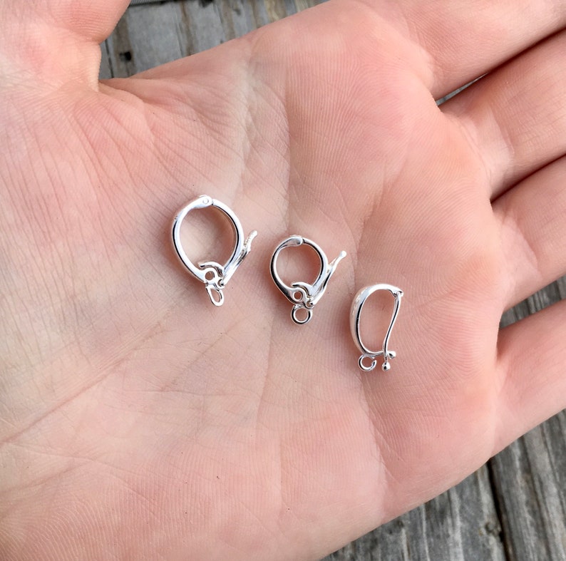 Sterling Silver Hinged Bail Jewelry Supplies Jewelry Findings Etsy