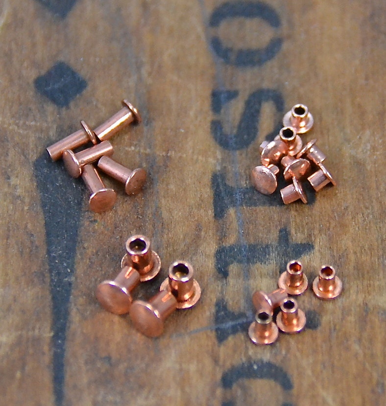 Copper outlet rivet jewelry