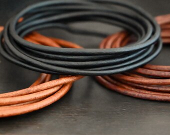 6mm Brown, or Black Cord Sold by the Foot