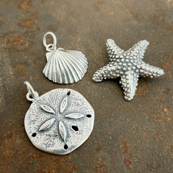 Sterling silver deals beach charms