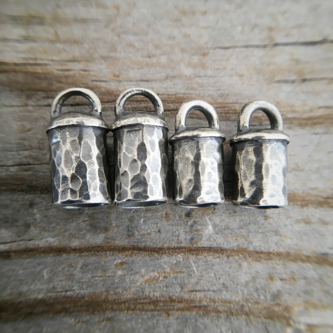Sterling Silver End Caps 6mm Handmade Sterling Silver End Caps Etsy
