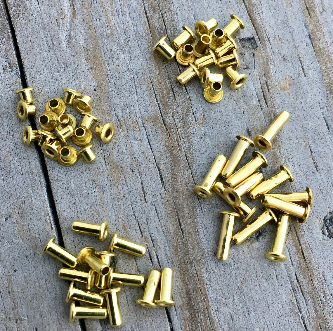 Brass Rivets Grommets Eyelets for EZ Riveter 1/16 size hole 4 Etsy
