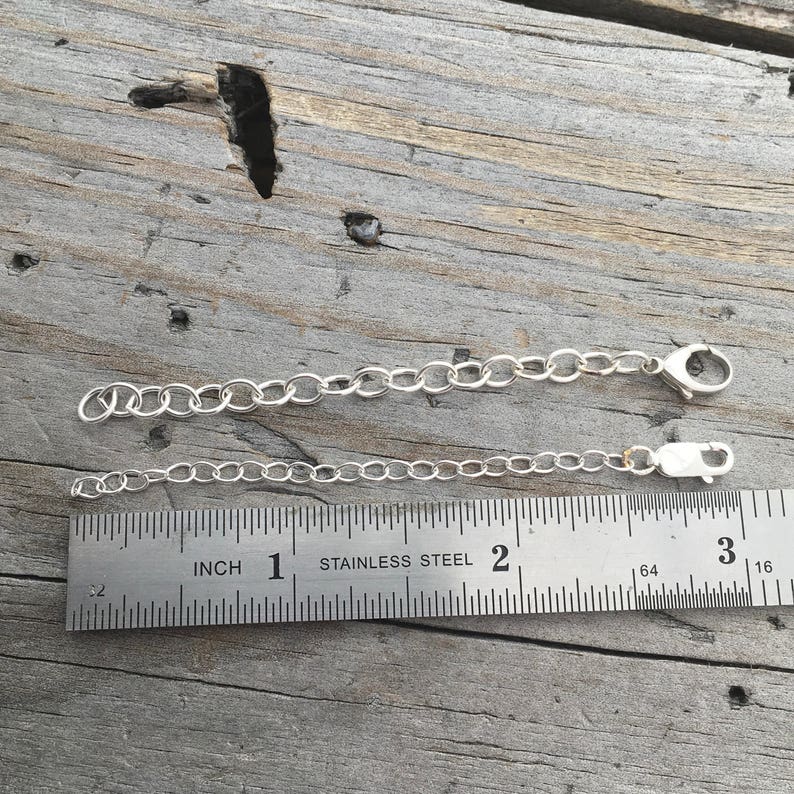 Sterling Silver Chain Extension 3 inch Sterling Silver Jewelry Etsy