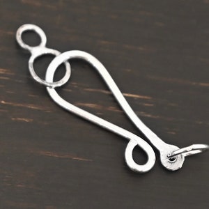 Haylee - Sterling Silver Hook Clasp & Soldered Ring