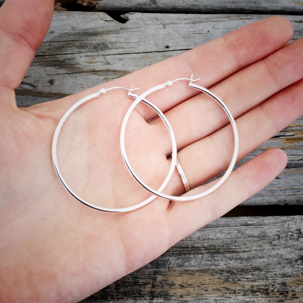 Sterling Silver Hoop Earring