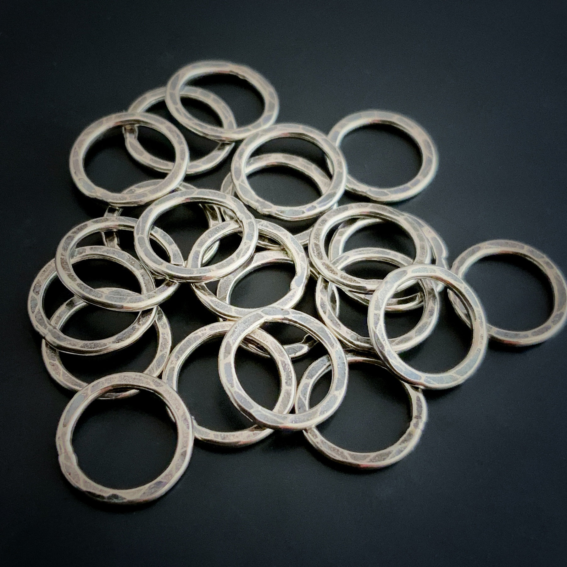 Sterling Silver 14G Soldered Jump Rings image 3