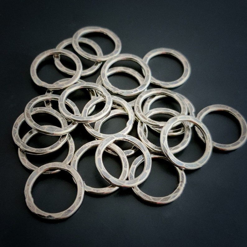 Sterling Silver 14G Soldered Jump Rings image 3