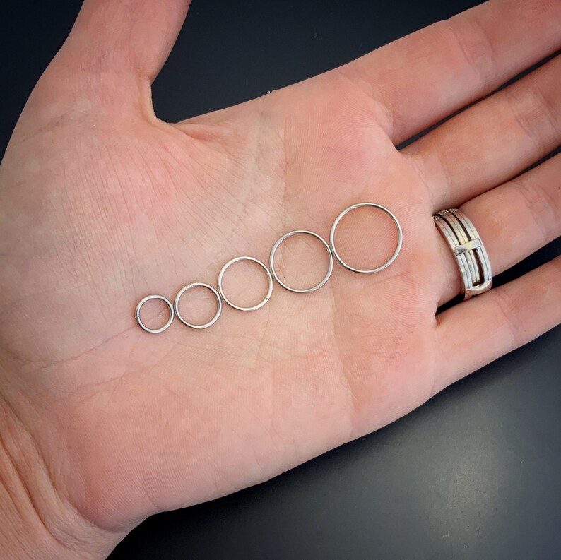 Hinged Ring Clasp Push Clasp Stainless Steel Jewelry Findings Etsy