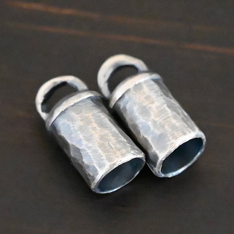 Sterling Silver End Caps 5mm or 6mm image 1