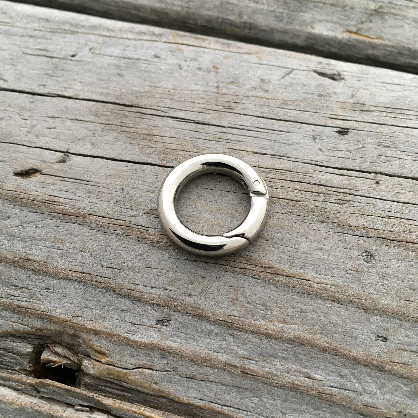 Hinged Ring Clasp Push Clasp Stainless Steel Jewelry Findings Etsy