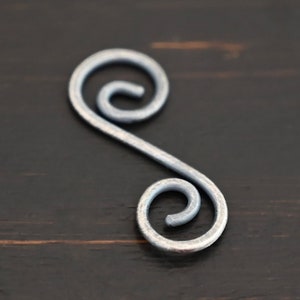 Sterling Silver Hammered Swirl