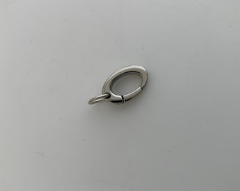 Stainless Steel Hinged Push Clasp & Jump ring