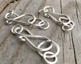 Sterling Silver Hook Clasp & Soldered Jump Ring