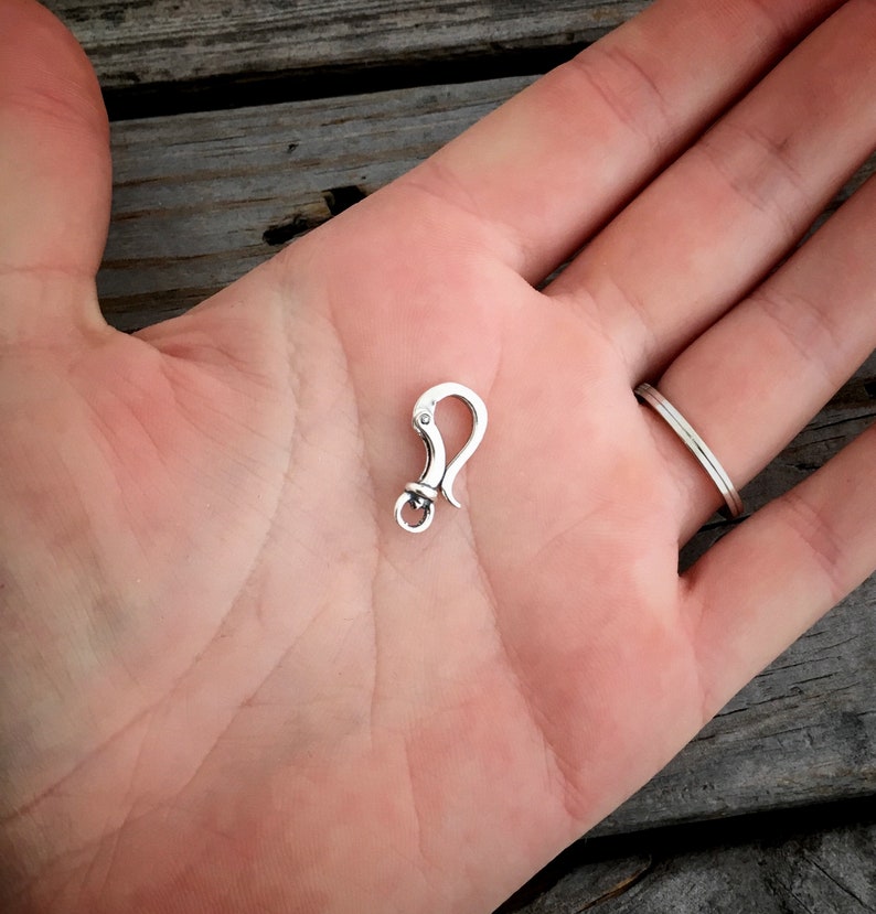 Sterling Silver Hook Clasp Sterling Silver Jewelry Findings Etsy