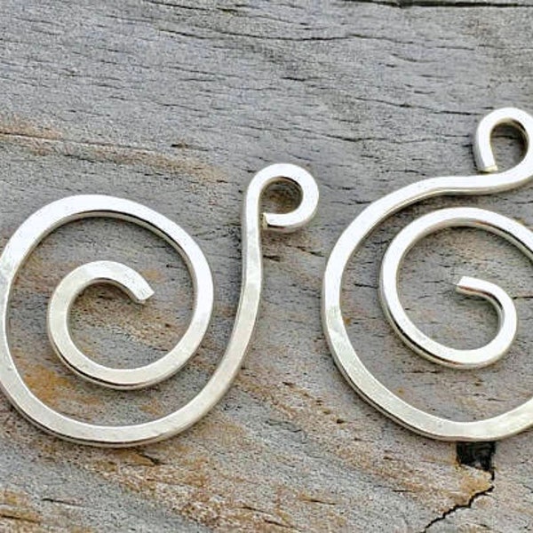 Sterling Silver S Shaped Earring