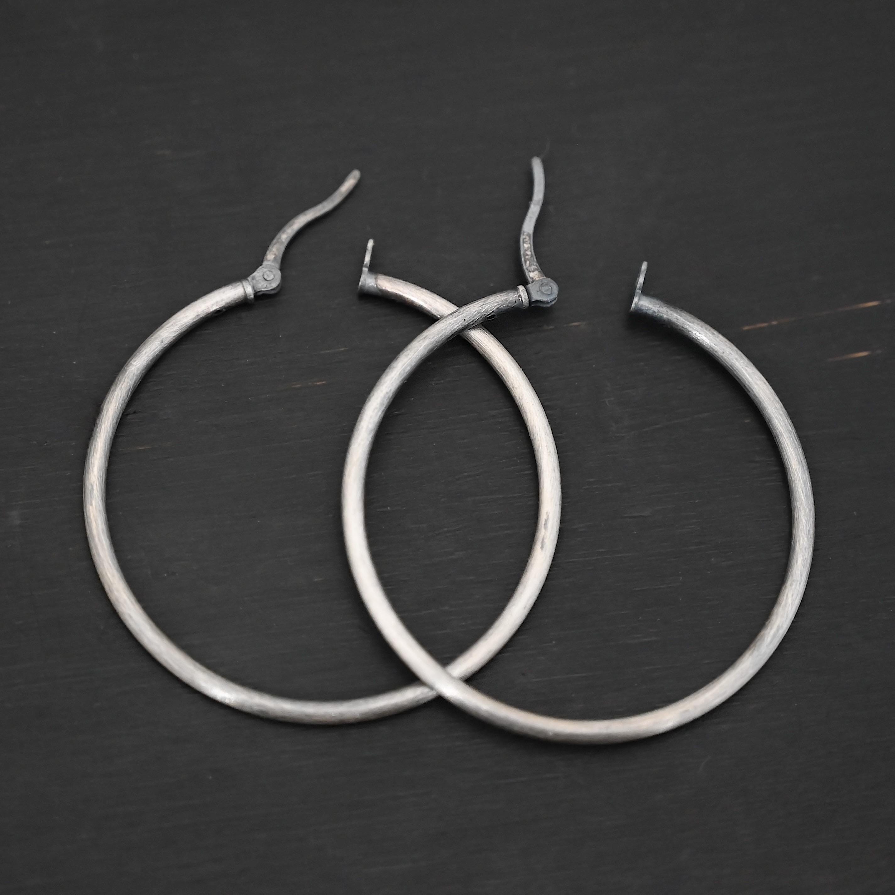 Francesca - Sterling Silver Hoop Earring - Etsy