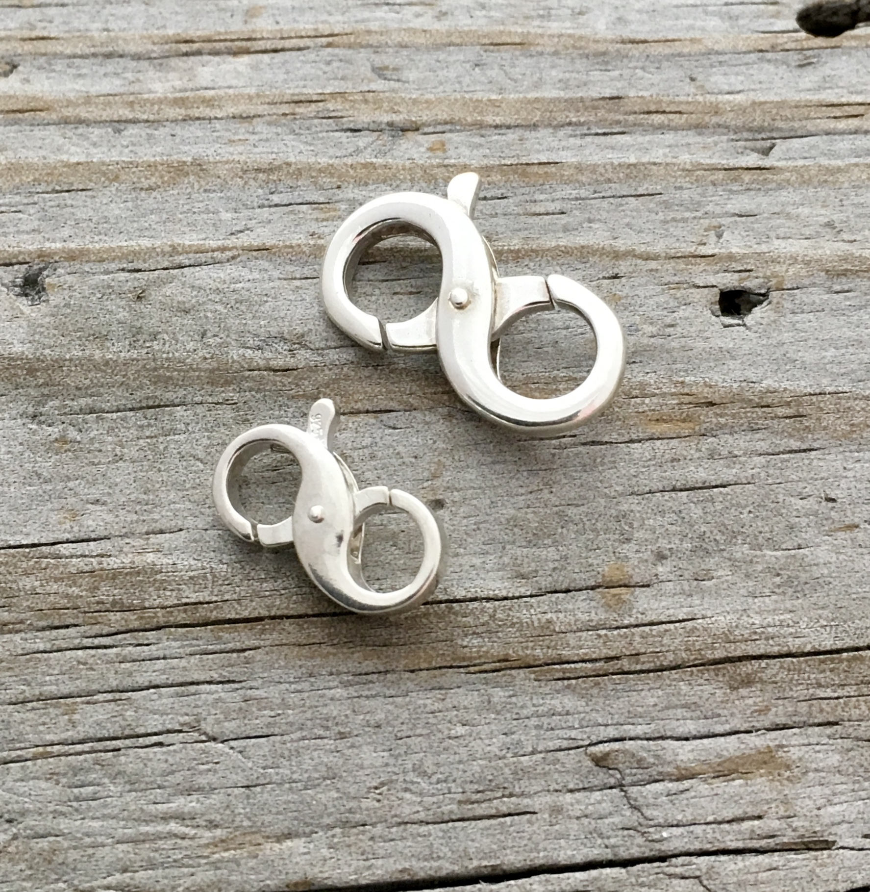 Sterling Silver Double Lobster Claw Clasp Etsy Singapore