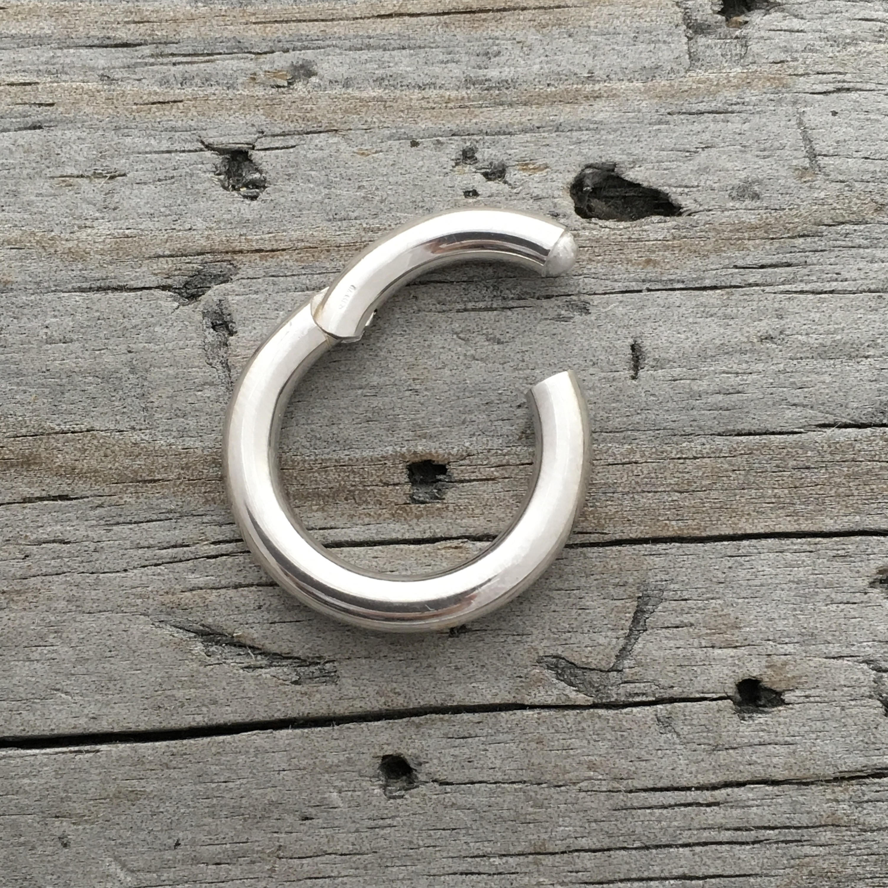 Sterling Silver Clasp Hinged Ring Clasp 2 Sizes Sterling Etsy