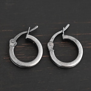 Frankie - Sterling Silver Square Hoop Earring