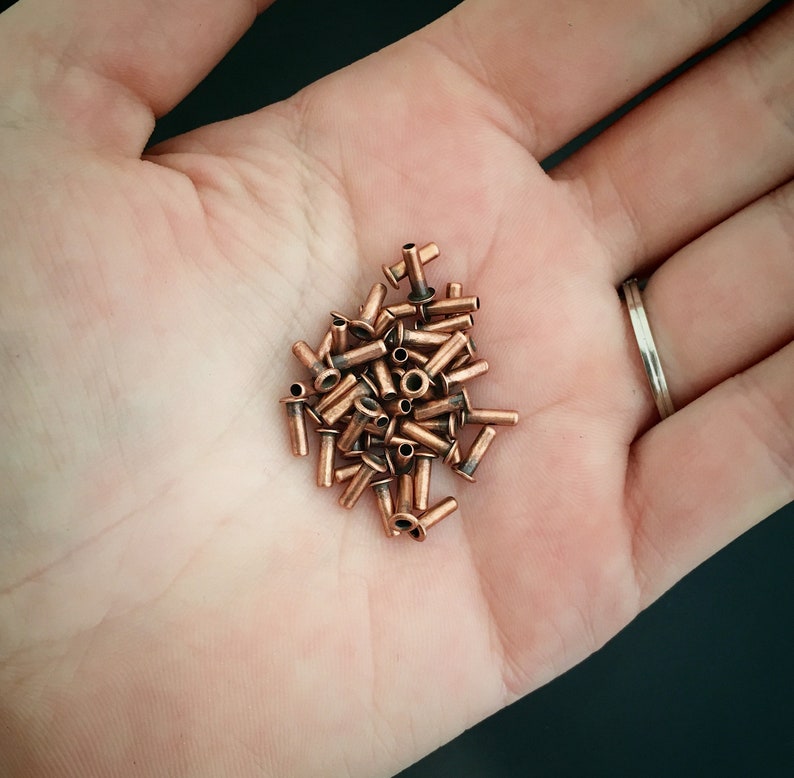 Copper Eyelet 3/32 x 1/4 Jewelry Supplies Jewelry Finding Etsy