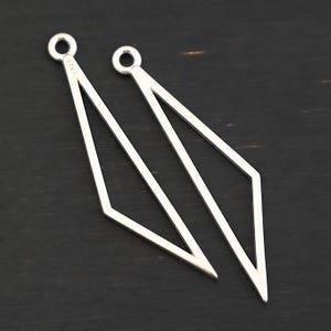 Trace - Sterling Silber Dreieck Ohrring