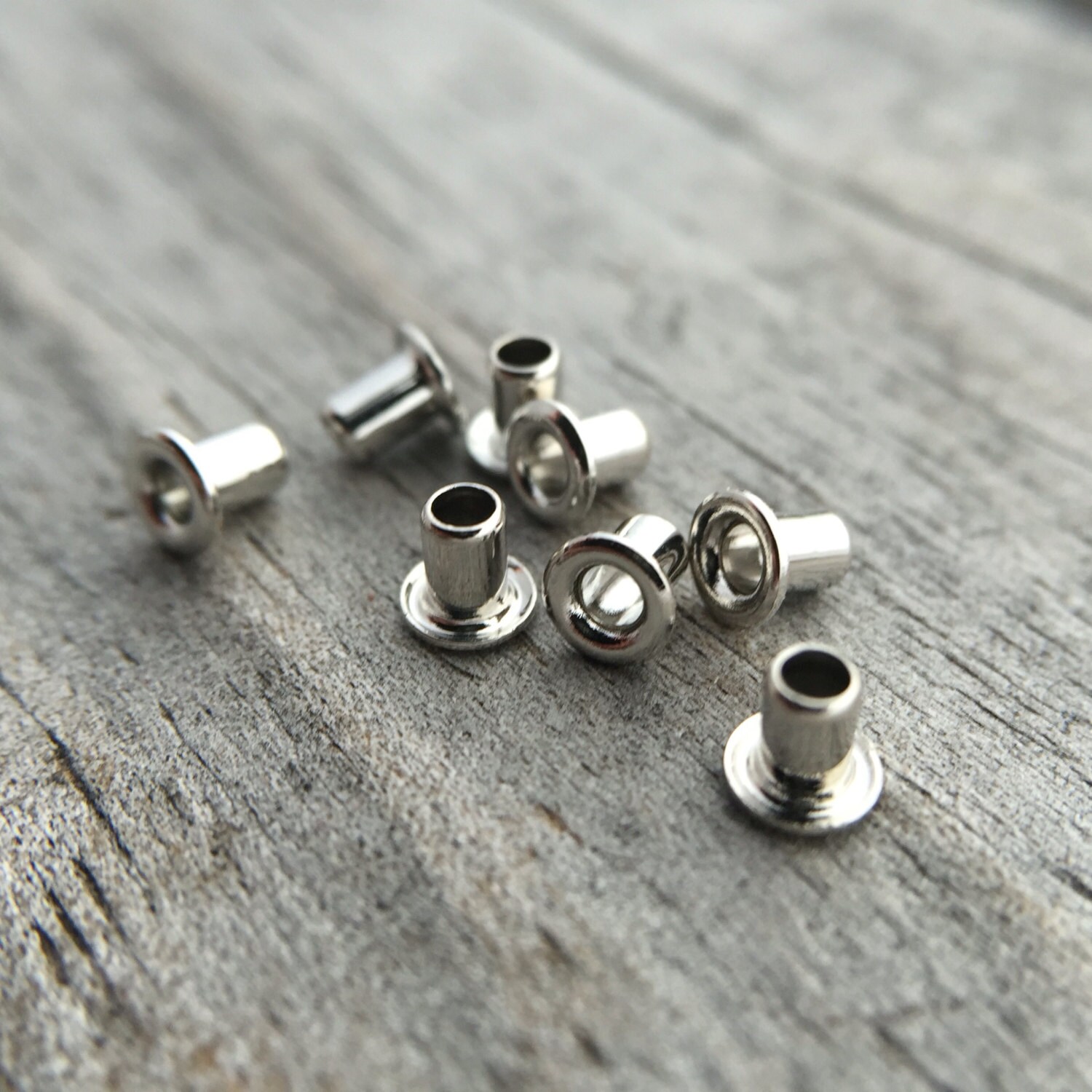 Silver Plated Brass Eyelets Rivets 3/32 x 3mm Jewelry Supply Etsy