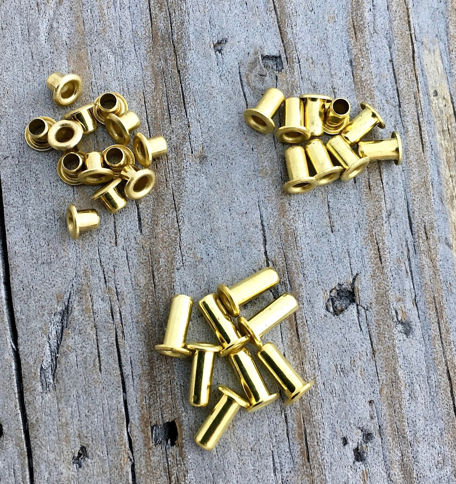 Brass Rivets / Grommets / Eyelets for EZ Riveter 3/32 Size Etsy