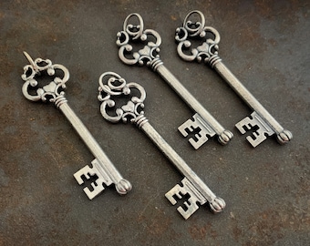 Solid Sterling Silver Keys