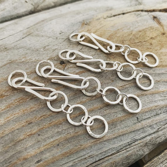 Sterling Silver S Hook Clasp & Bracelet Extension