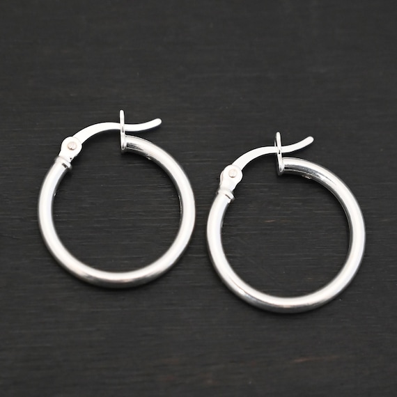 Francesca Sterling Silver Round Hoop Earring Australia
