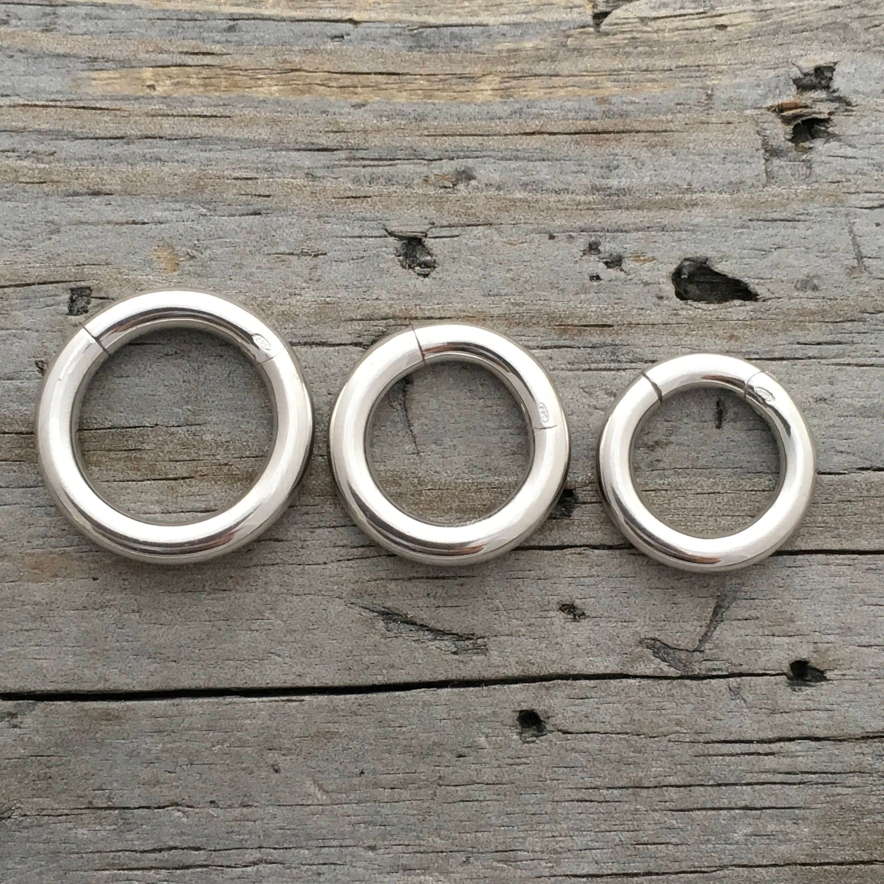 Sterling Silver Clasp Hinged Ring Clasp 2 Sizes Sterling Etsy