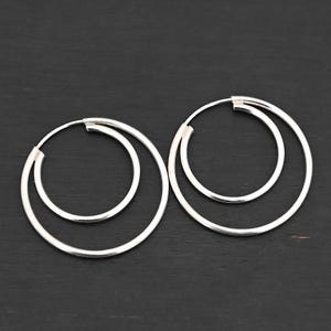 Fern - Sterling Silver Infinity Hoop