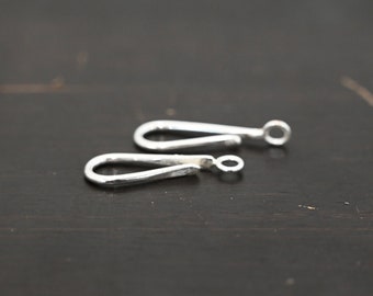 Sterling Silver Hook Clasp 1 inch 14 gauge