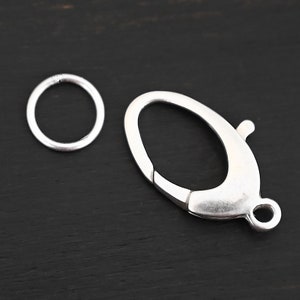 Luna - Sterling Silver Lobster Claw Clasp & Jump Ring